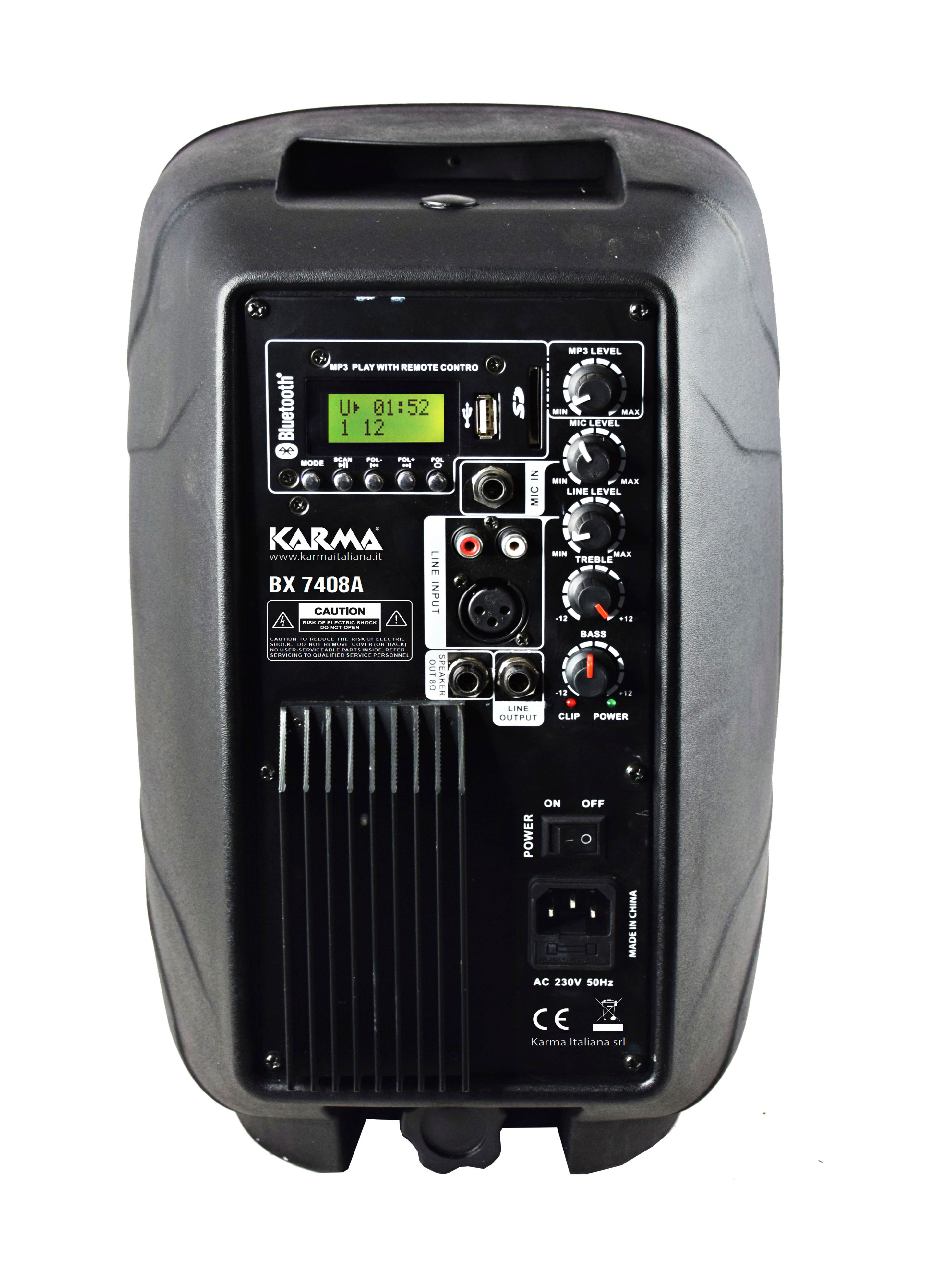 Box Amplificato 180W, Woofer da 8