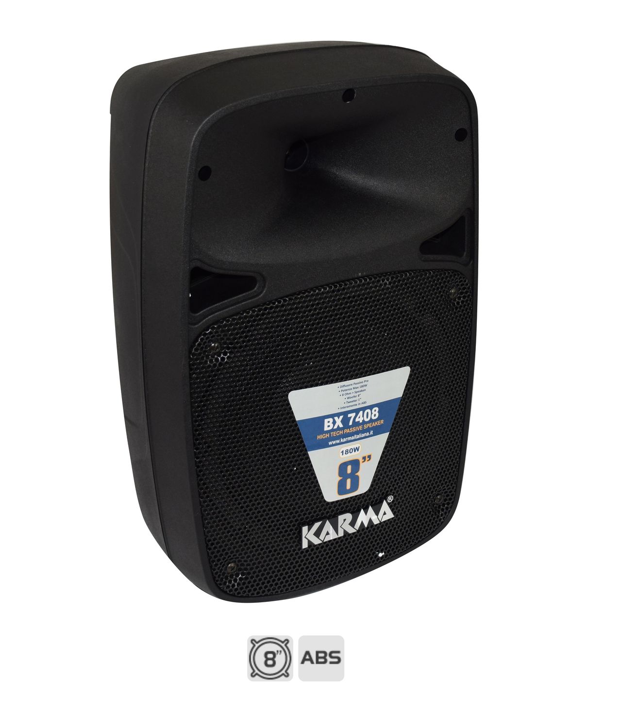 Diffusore Box Passivo in ABS 180W Compatto e Potente con Woofer da 8