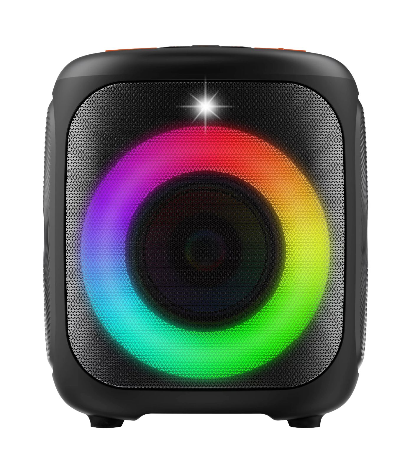Speaker Amplificato Bluetooth 5.0, Party Box 30W, Lettore MP3, USB microSD, Presa Microfonica e AUX, Effetto Luminoso Sistema LRCL, Batteria Ricaricabile, Equalizzatore.