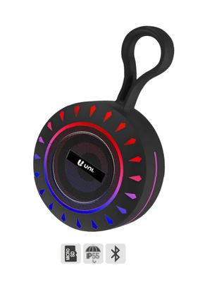Diffusore Bluetooth Impermeabile IP55 Per Utilizzo all'Aperto. Bluetooth 5.3. Autonomia in Standby 300 Ore. Luminoso. Lettore microSD Diffusore Bluetooth Impermeabile IP55 Per Utilizzo all'Aperto. Bluetooth 5.3. Autonomia in Standby 300 Ore. Luminoso. Lettore microSD