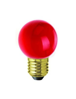 Lampadina LED Piccola - Mini Sfera / Sferetta / Pallina E27 1W Luce Calda ROSSA / ROSSO, G45 Per Ghirlande e Catenarie e Decorazioni Festose. Lampadina LED Piccola - Mini Sfera / Sferetta / Pallina E27 1W Luce Calda ROSSA / ROSSO, G45 Per Ghirlande e Catenarie e Decorazioni Festose.