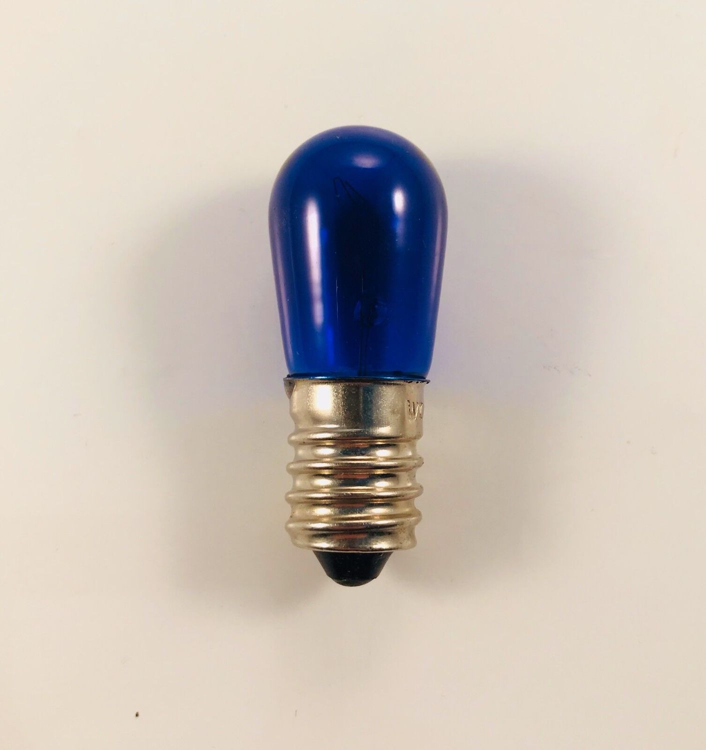 LAMPADINA COLORATA E14 5W 14V BLU PER CATENE LUMINARIE DI NATALE