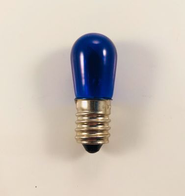 LAMPADINA COLORATA E14 5W 14V BLU PER CATENE LUMINARIE DI NATALE