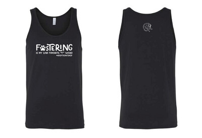 Fostering Is My Second Favorite F Word | Womens Tank (Black, Teal)