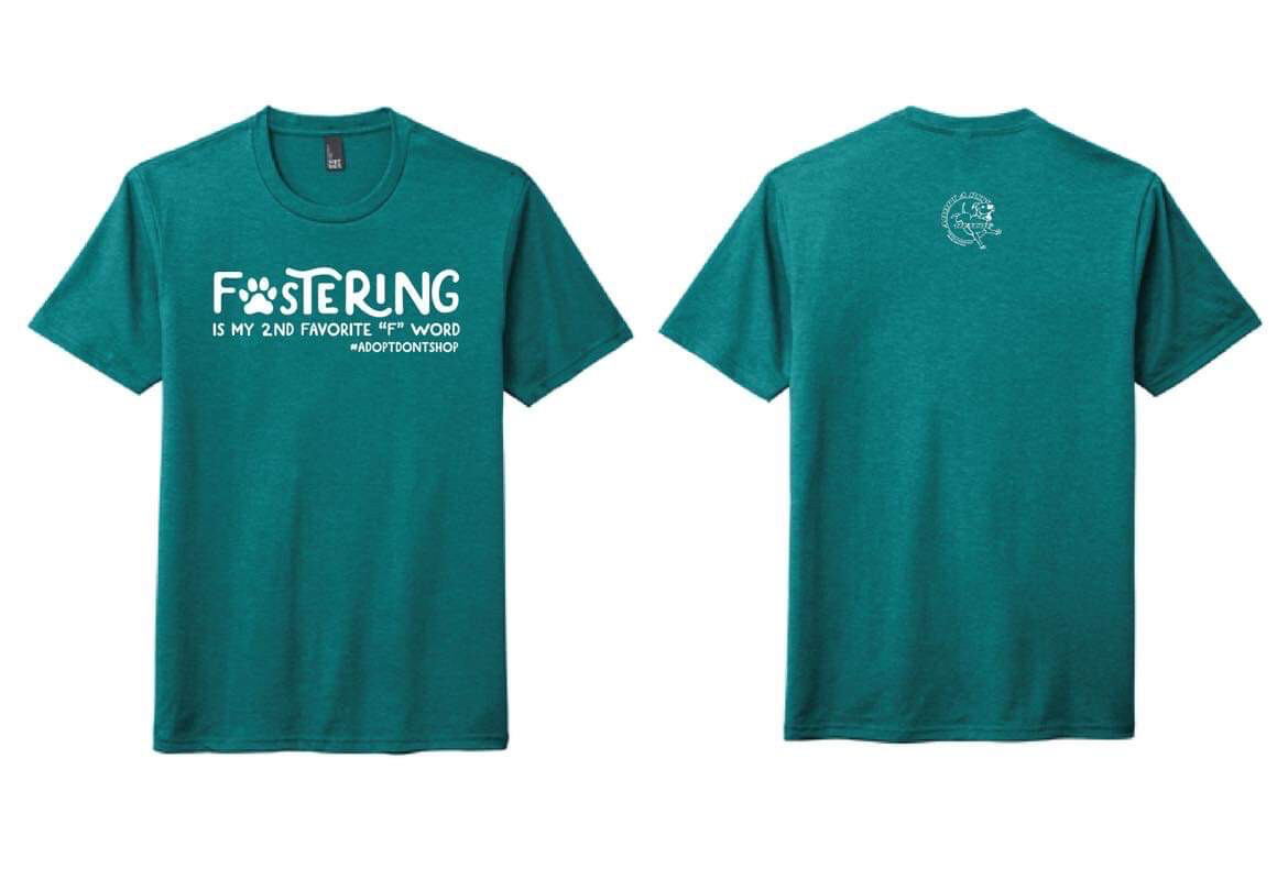 Fostering Is My Second Favorite F Word | Short Sleeve Tee (Black, Teal)