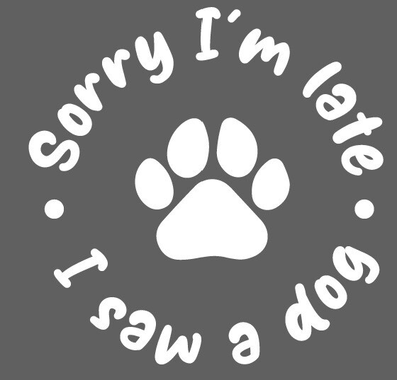 Sorry I&#39;m Late I Saw A Dog (T-Shirt &amp; Crewneck)