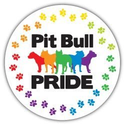Pit Bull Pride (round) Magnet