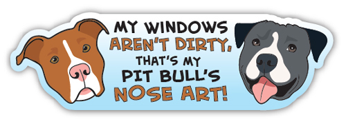 Pit Bull Nose Art Magnet