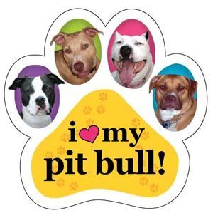 I &lt;3 my pit bull Magnet