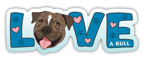 Pittie Love Magnet