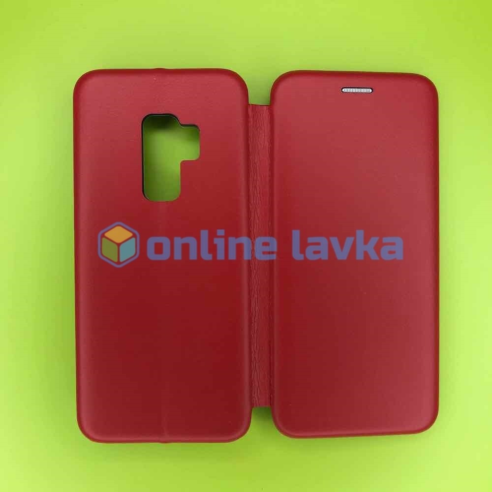 Чехол силикон книжка для Samsung S9+ Red