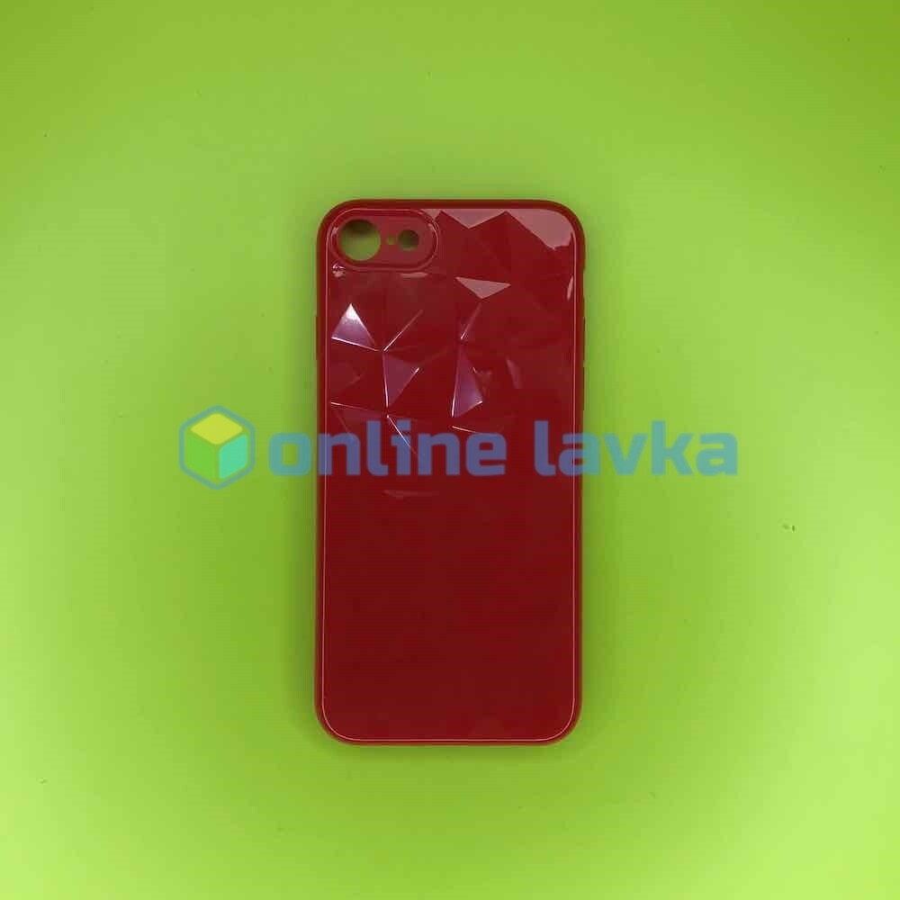 Чехол силикон sc072 для iPhone 7, 8, SE2 Red (уценка - потертости)