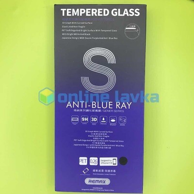 Защитное стекло для iPhone 7 8 SE2 Remax Gener Anti Blue Ray акрил черное (приклеивается полностью)