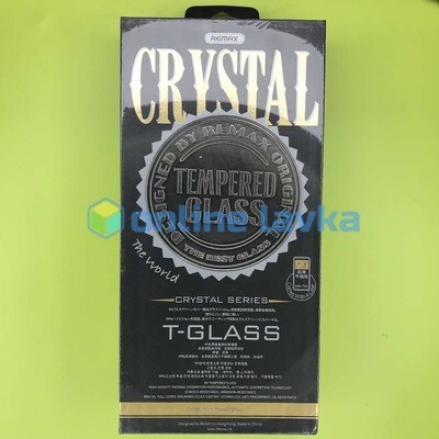 Защитное стекло для iPhone 7+ 8+ Remax Crystal акрил черное (приклеивается полностью)