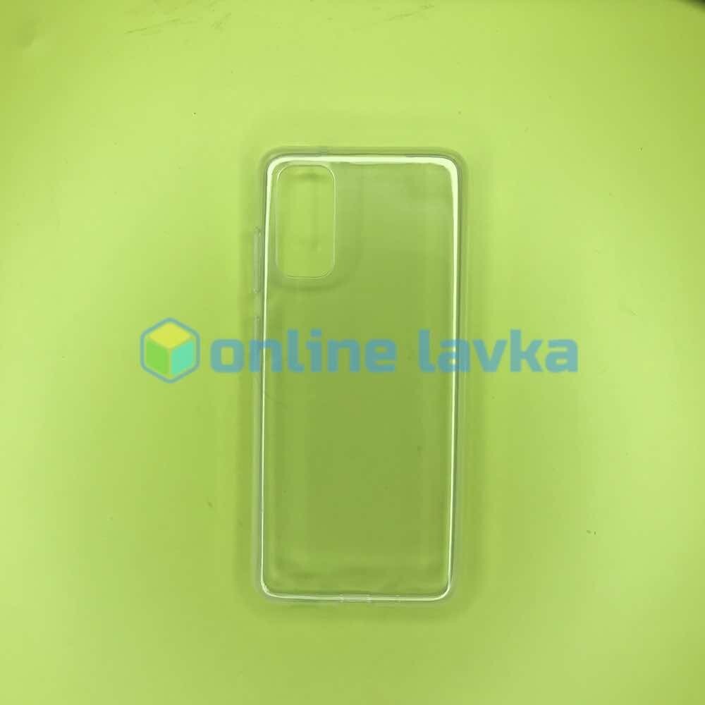 Чехол силикон для Samsung S20 прозрачный