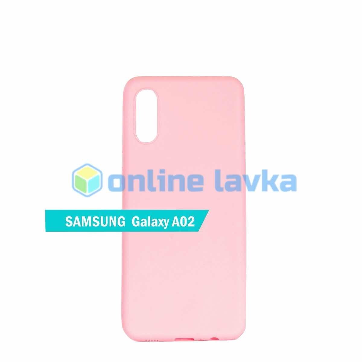 Чехол для Samsung A02 / M02 TPU розовый