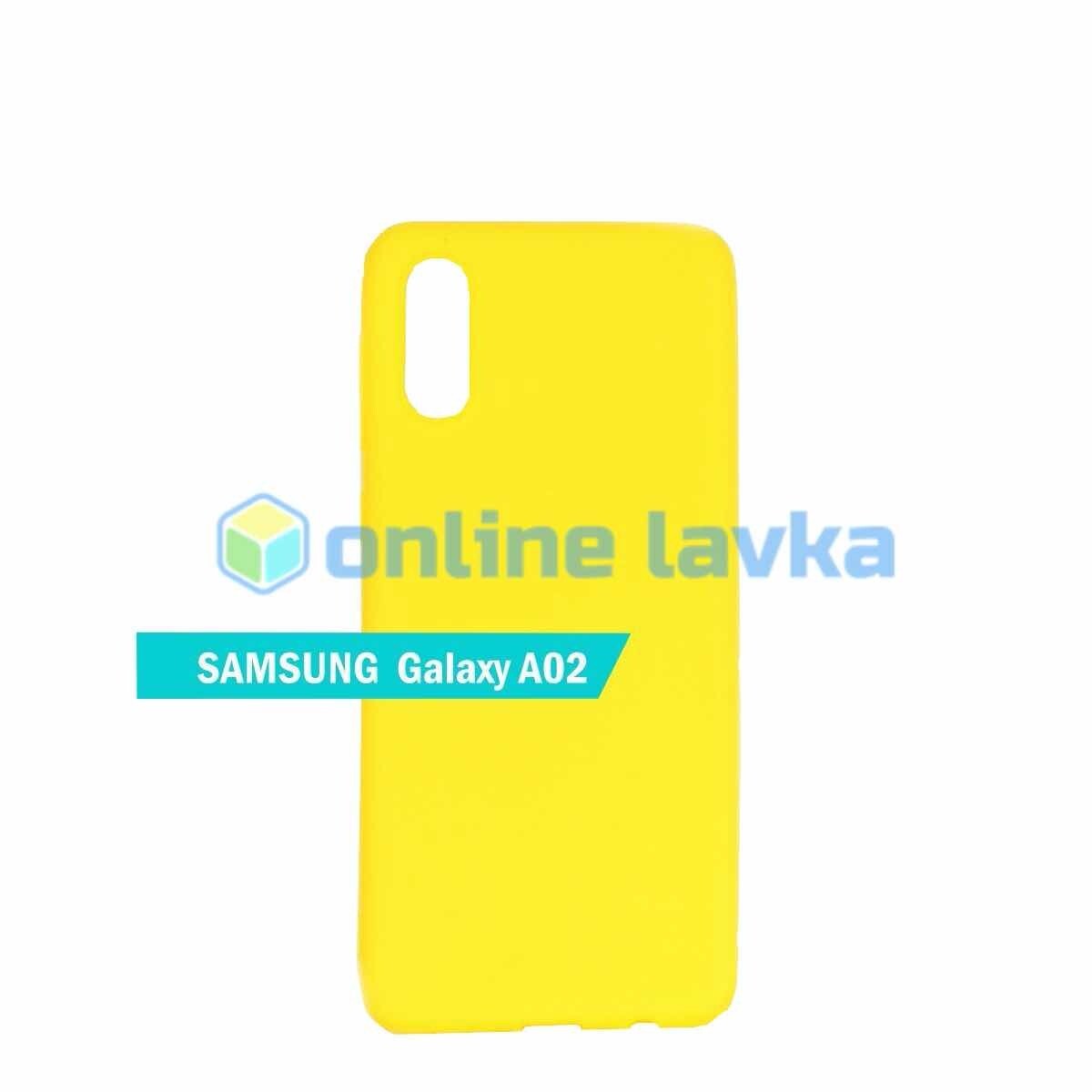 Чехол для Samsung A02 / M02 TPU желтый