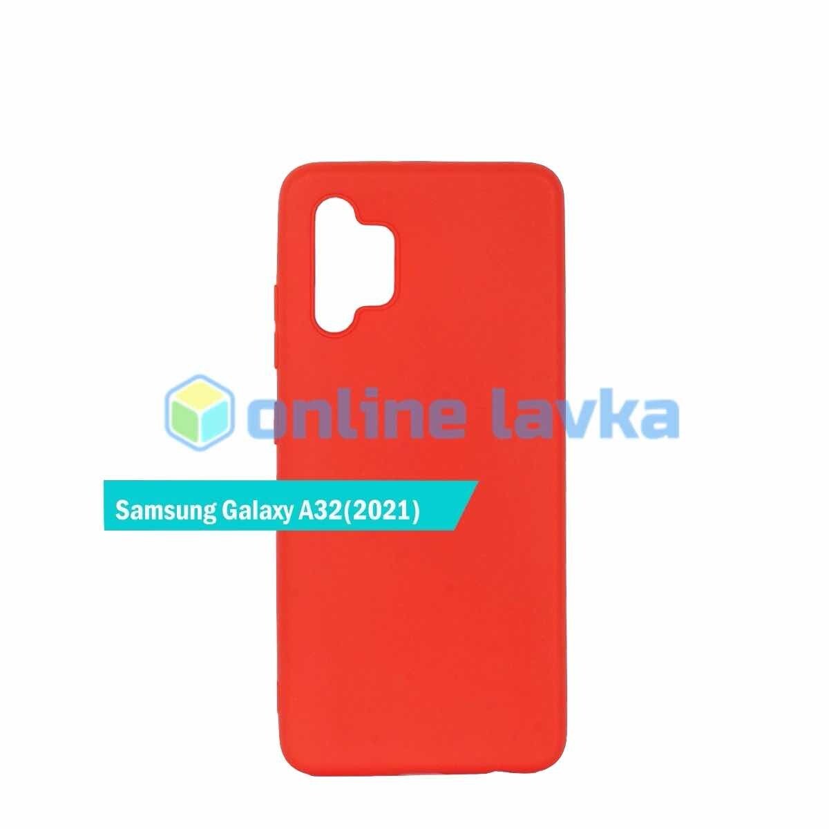 Чехол для Samsung A32 TPU красный