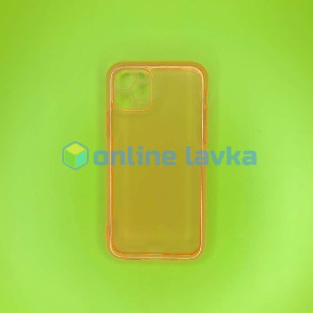 Чехол силикон для iPhone 11 Pro Clear Orange