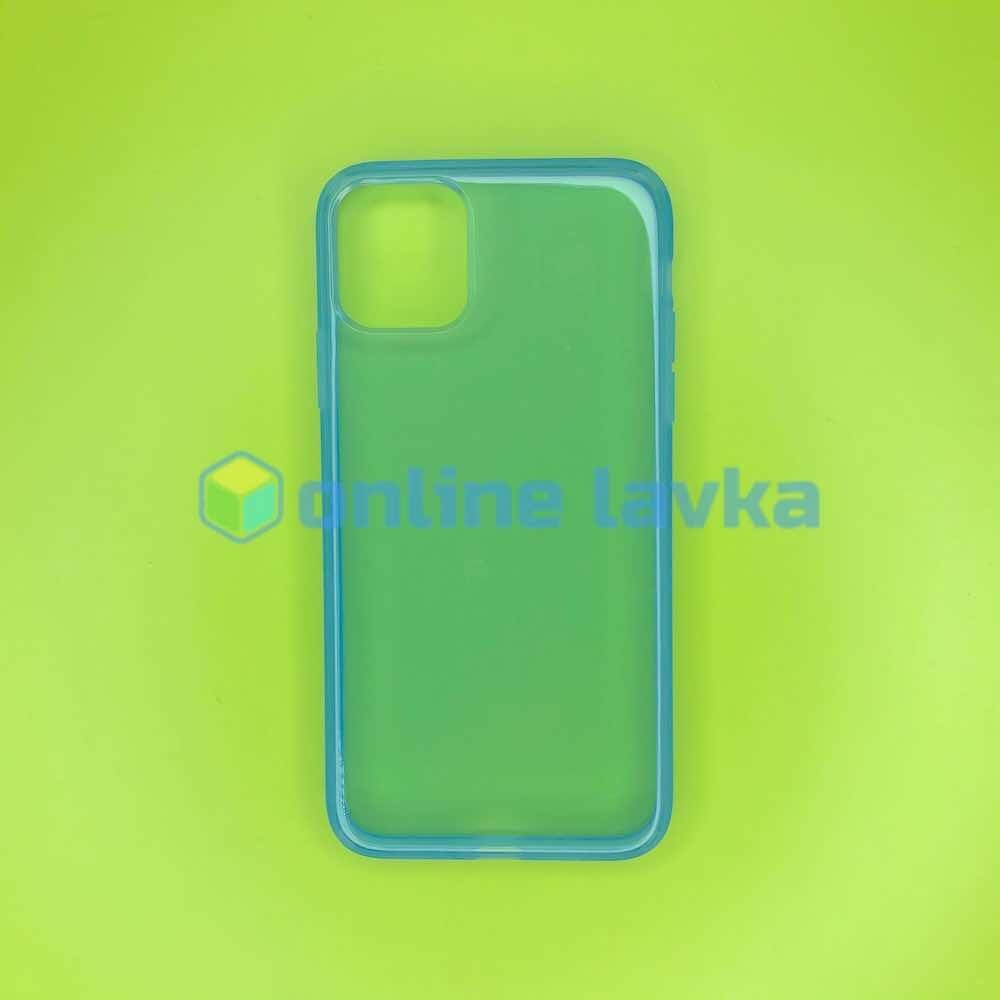 Чехол силикон цветной для iPhone 11 Pro Max синий
