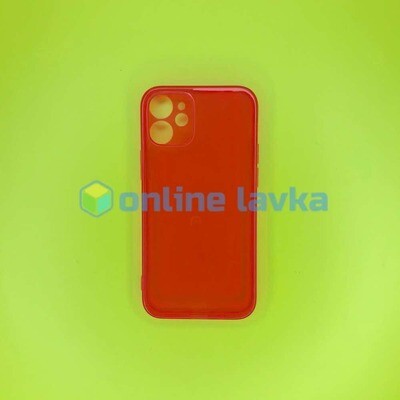 Чехол силикон защита камеры для iPhone 12 5.4 красный