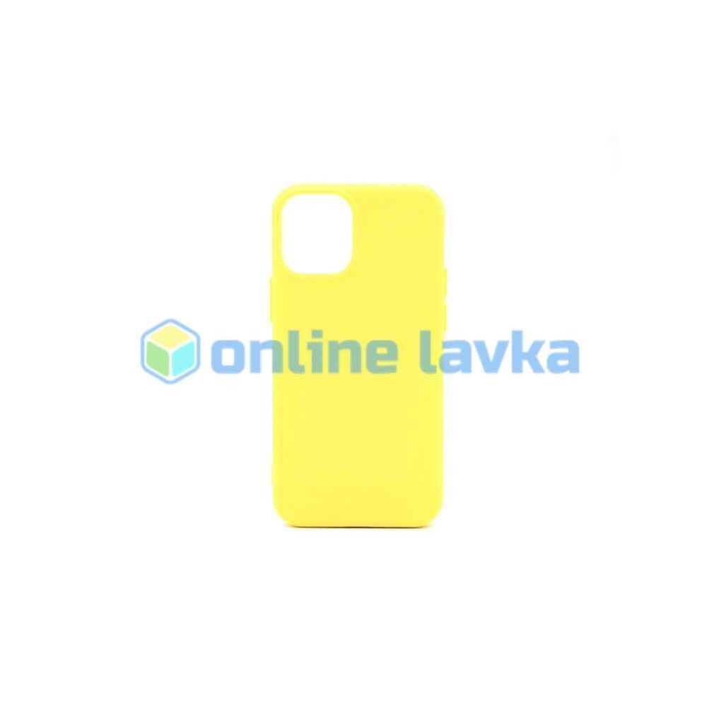 Чехол силиконовый Case для iPhone 12 mini желтый №41