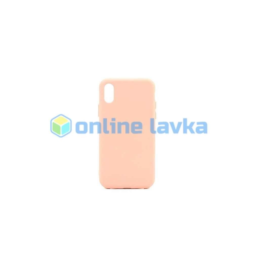 Чехол силиконовый Case для iPhone X, Xs розовый №30