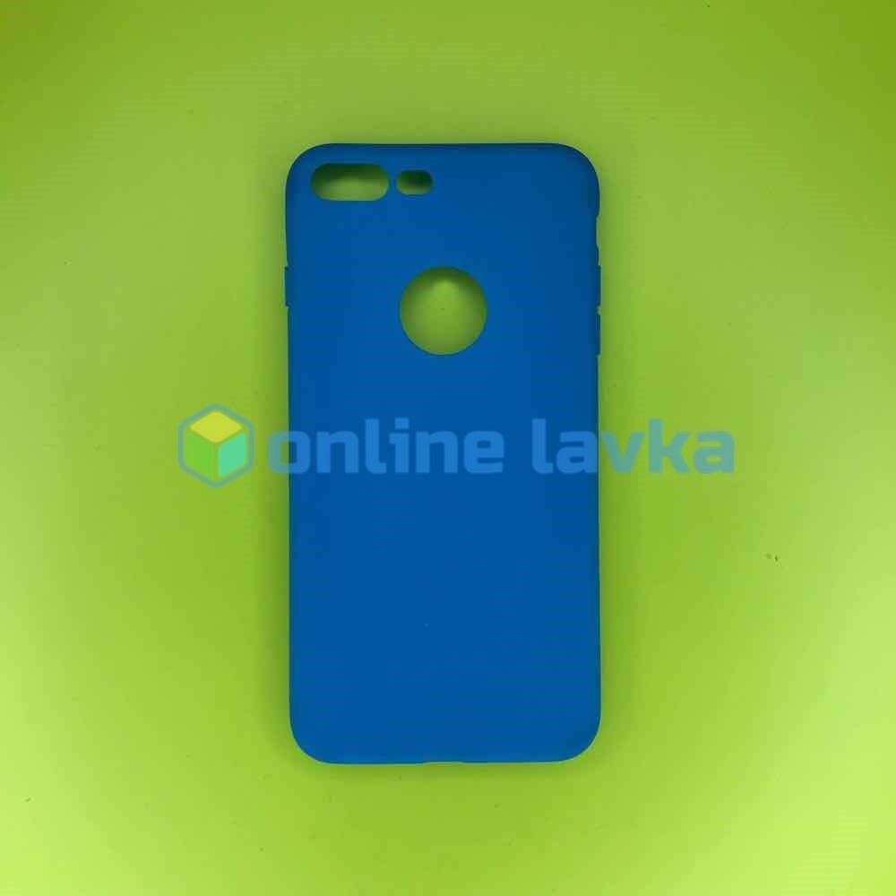 Чехол силикон iPhone 7+ голубой