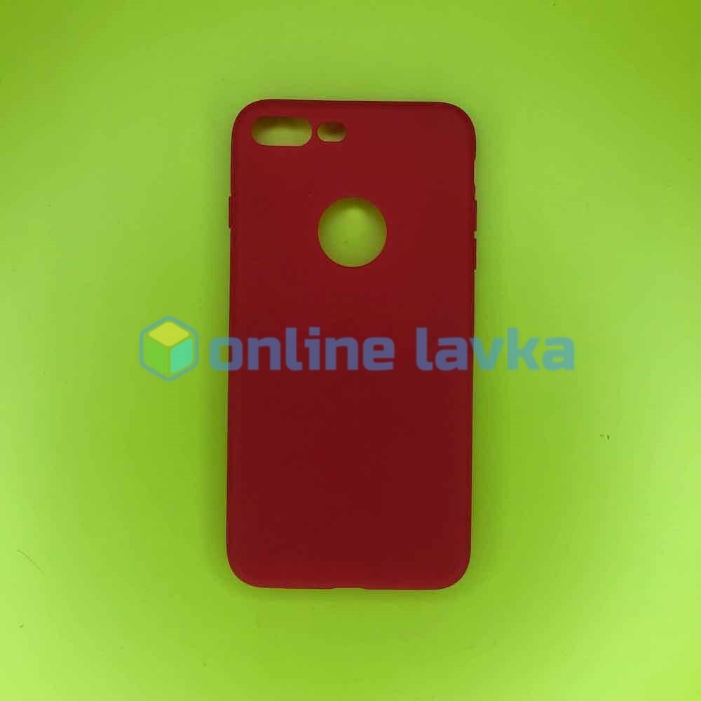 Чехол силикон iPhone 7+ красный
