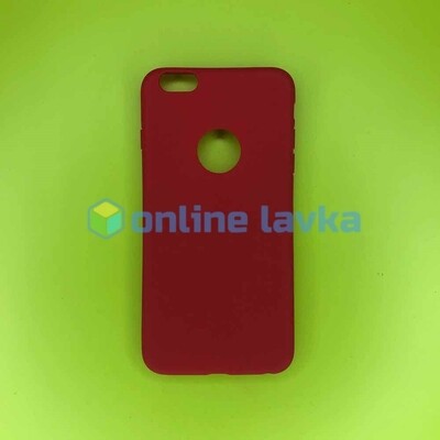 Чехол силикон для IPhone 6+ красный
