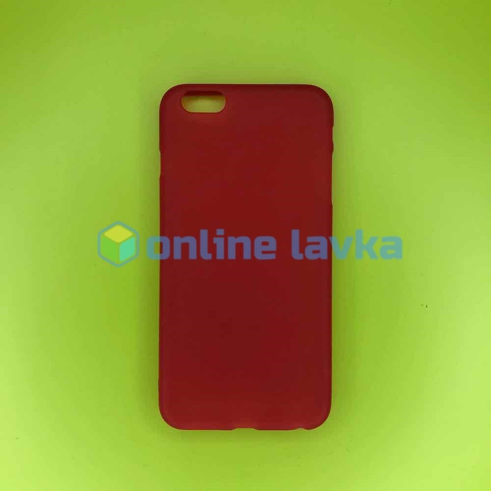 Чехол силикон Activ Matte для IPhone 6+ красный