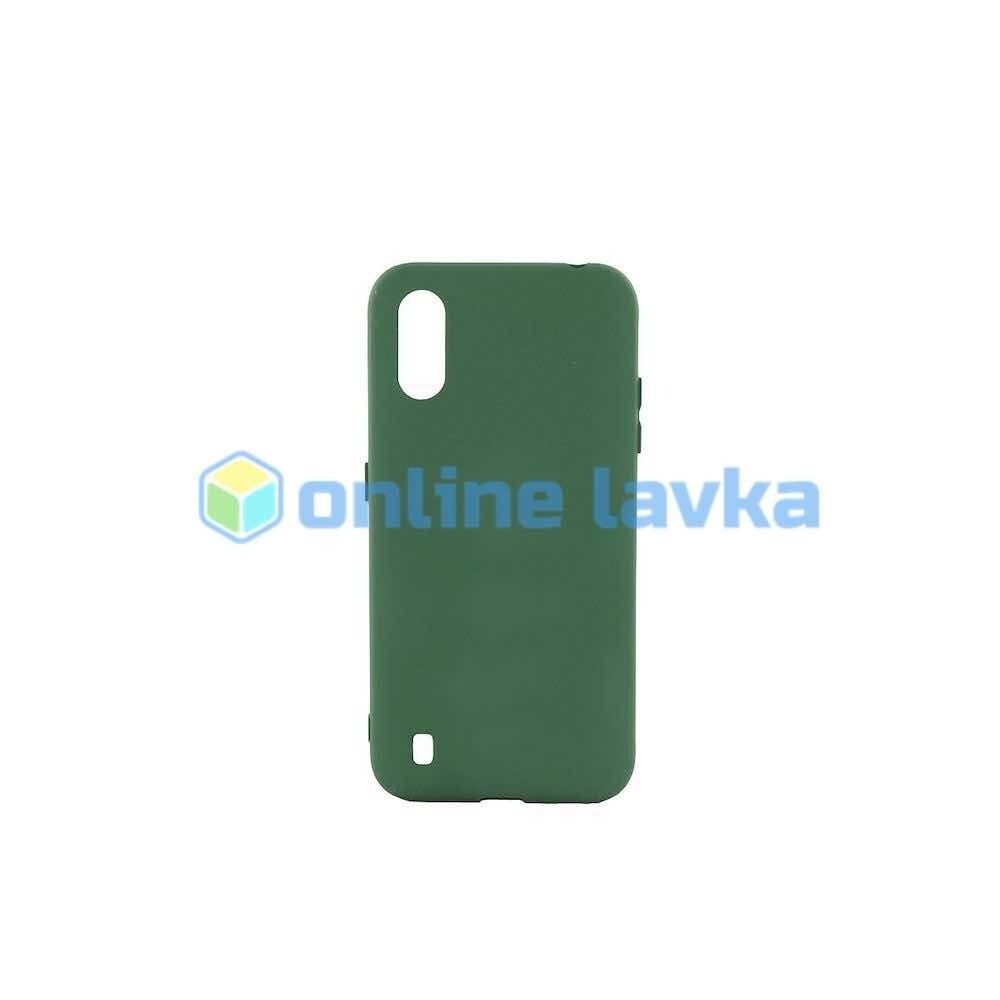 Чехол силиконовый Case для Samsung A01 зеленый №59