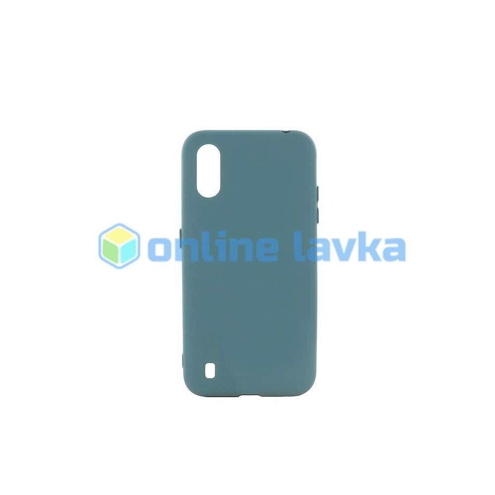 Чехол силиконовый Case для Samsung A01 зеленый №56