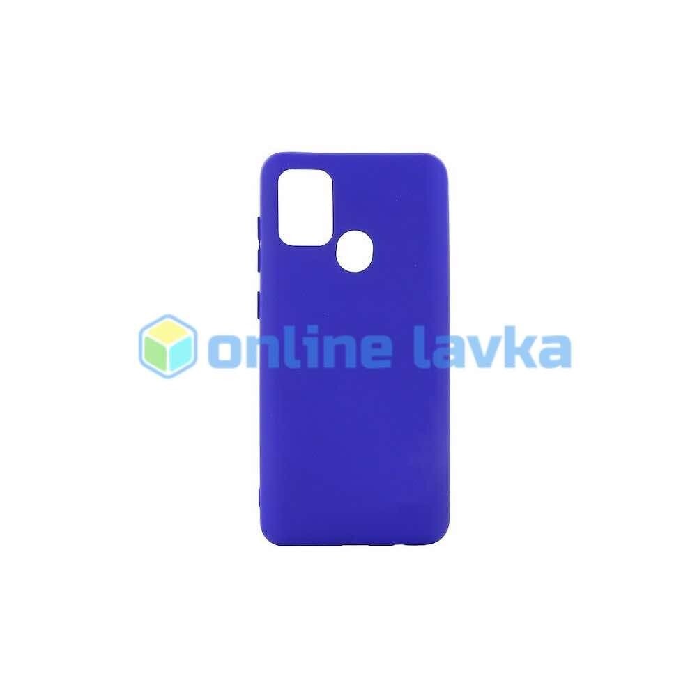 Чехол силиконовый Case для Samsung A21s синий №47