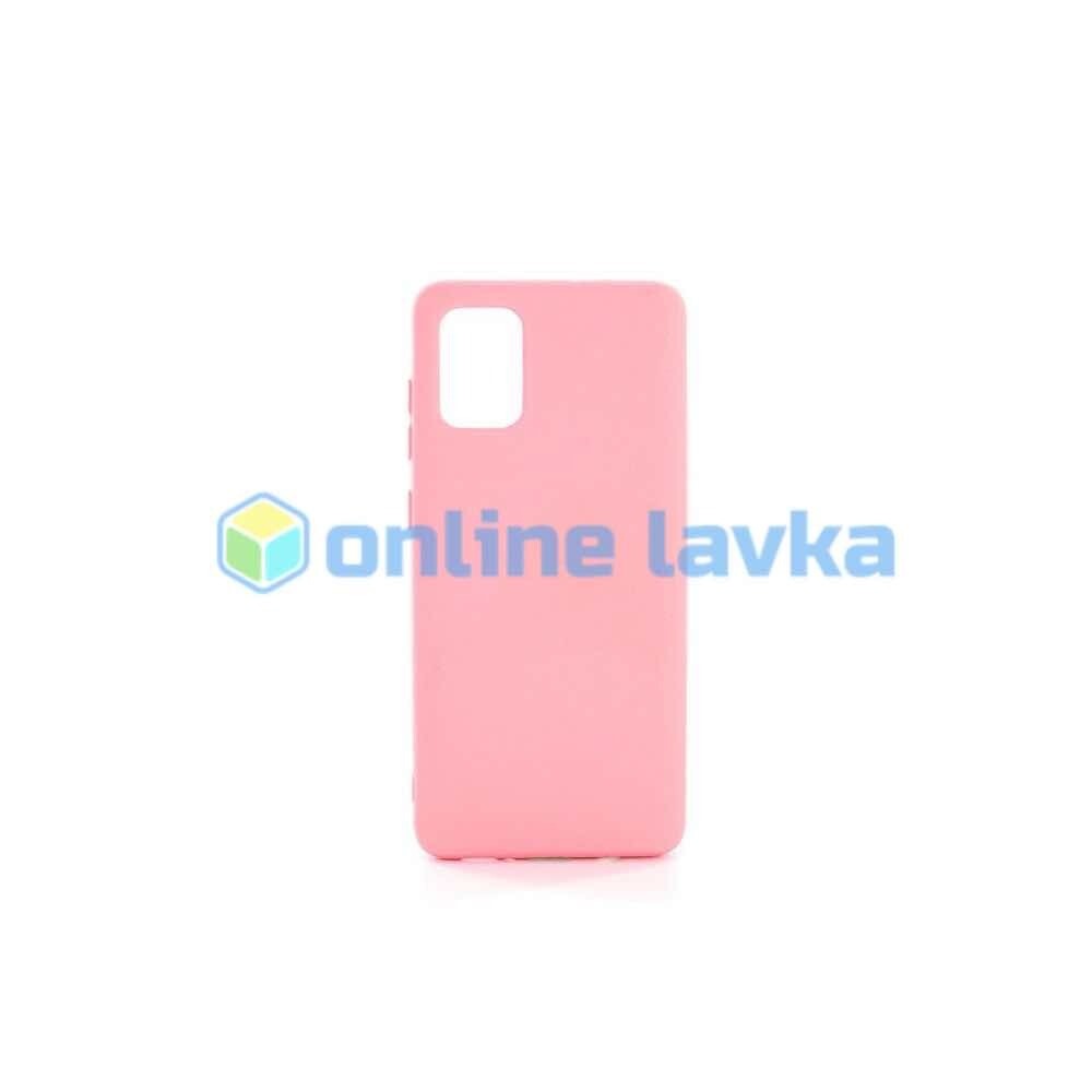 Чехол силиконовый Case для Samsung A31 розовый №19