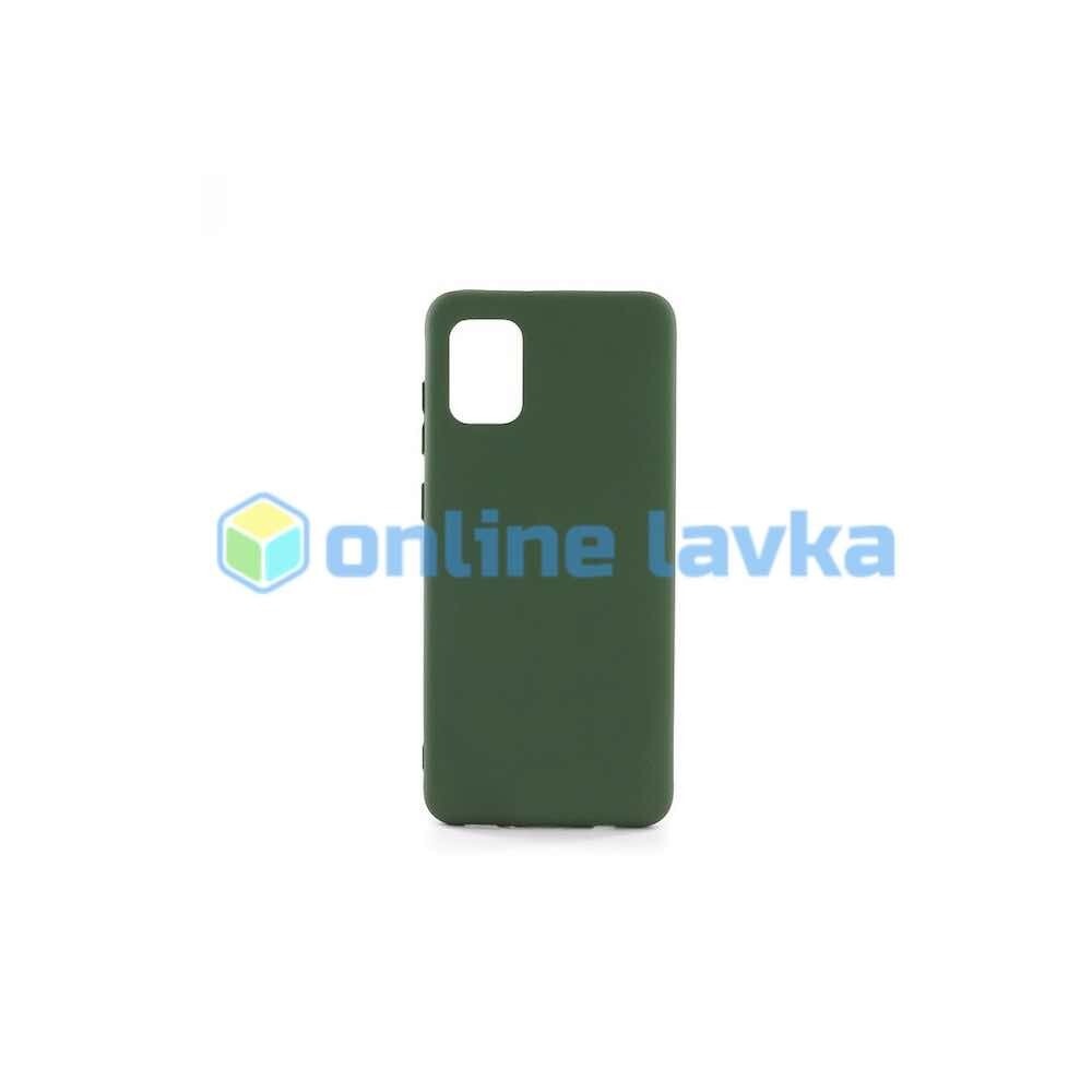 Чехол силиконовый Case для Samsung A31 зеленый №59