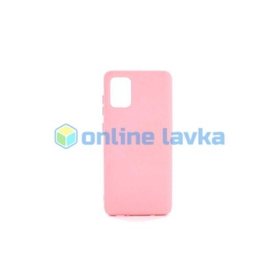 Чехол силиконовый Case для Samsung A41 розовый №19