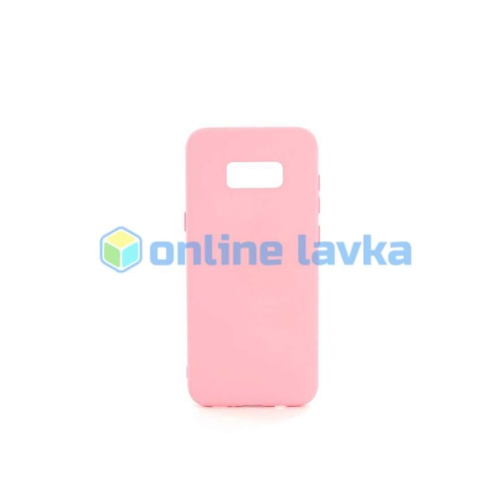 Чехол силиконовый Case для Samsung S8 розовый №19