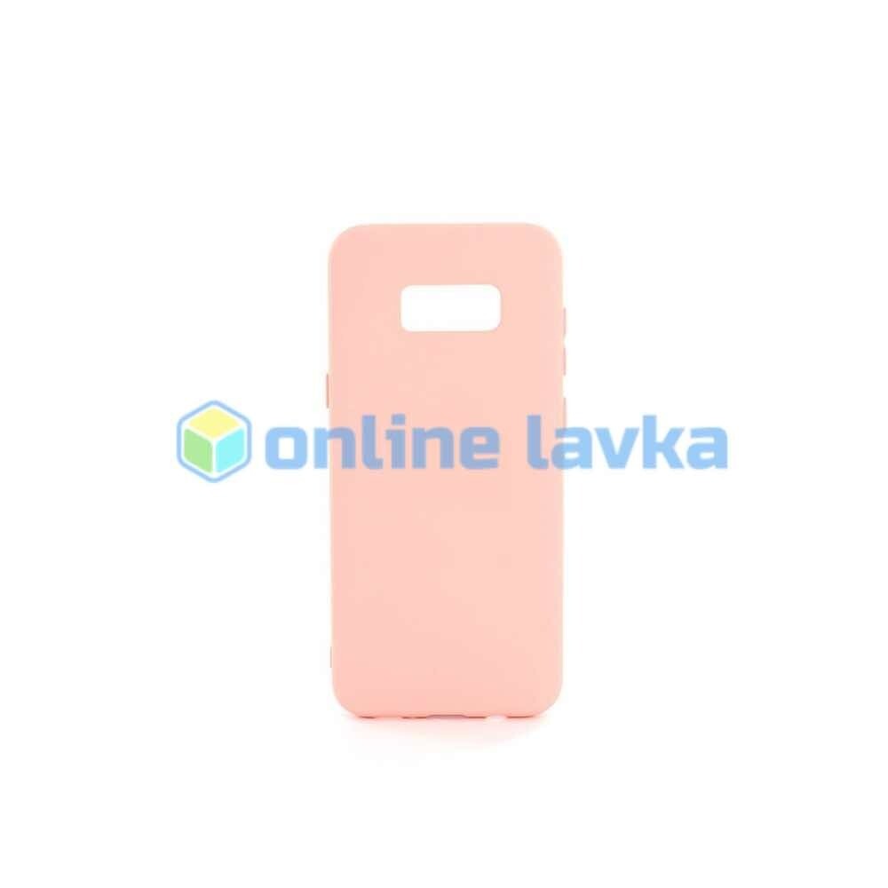 Чехол силиконовый Case для Samsung S8 розовый №30