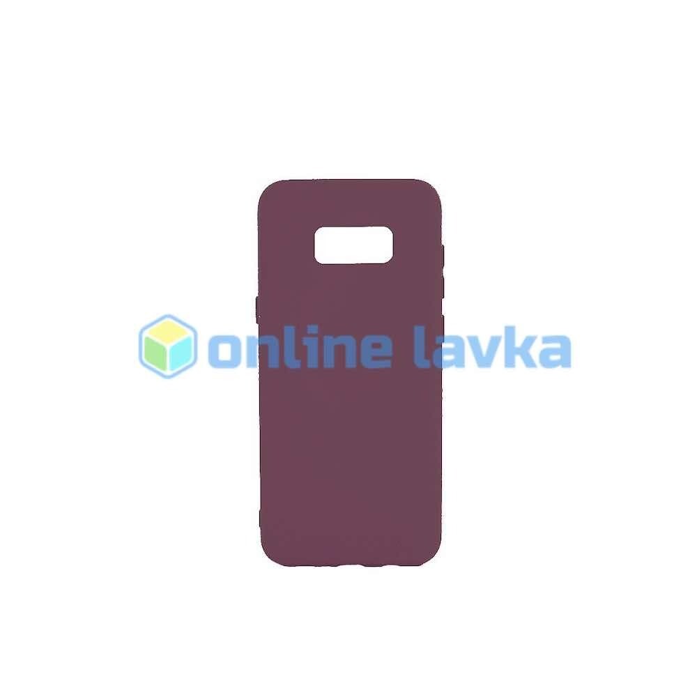 Чехол силиконовый Case для Samsung S8+ винный №73