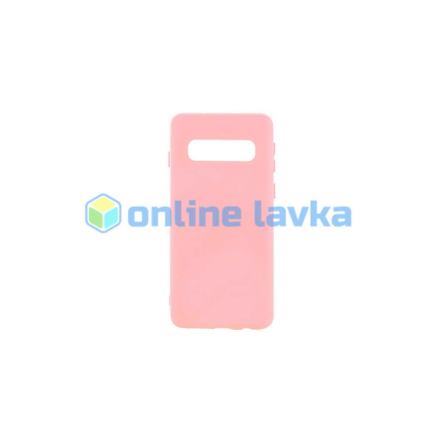 Чехол силиконовый Case для Samsung S10 розовый №19