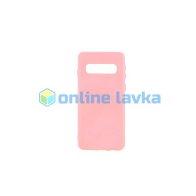 Чехол силиконовый Case для Samsung S10 розовый №19