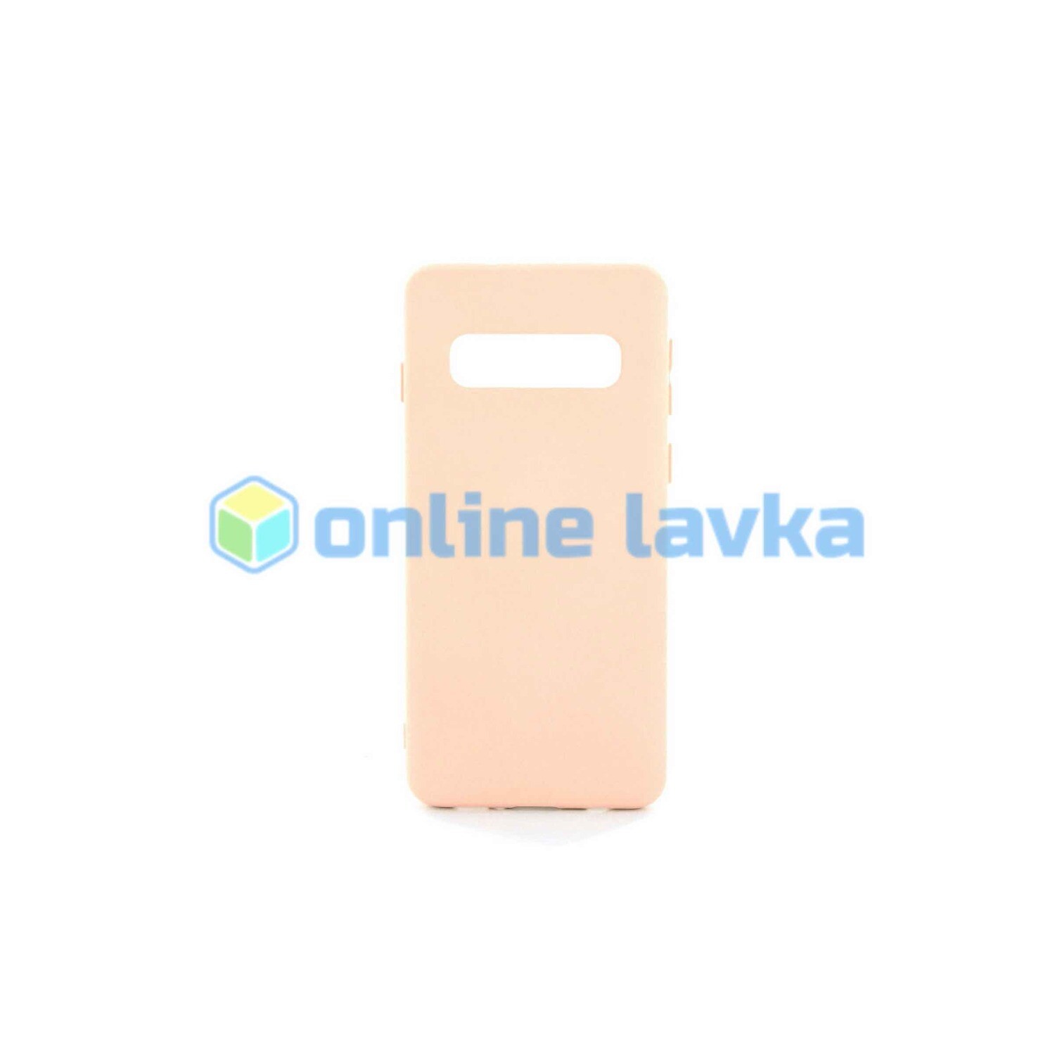 Чехол силиконовый Case для Samsung S10 розовый №39
