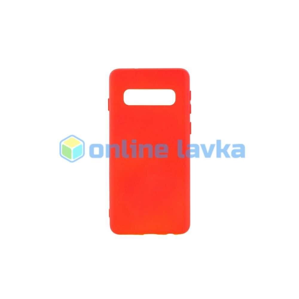 Чехол силиконовый Case для Samsung S10 красный №4