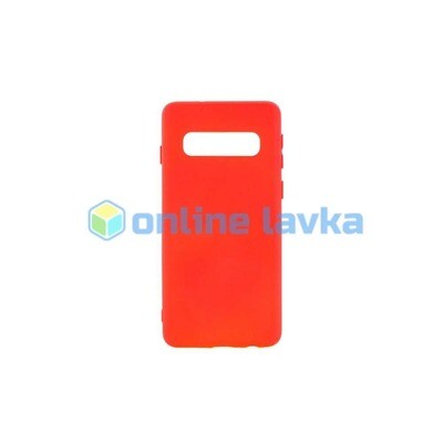 Чехол силиконовый Case для Samsung S10 красный №4