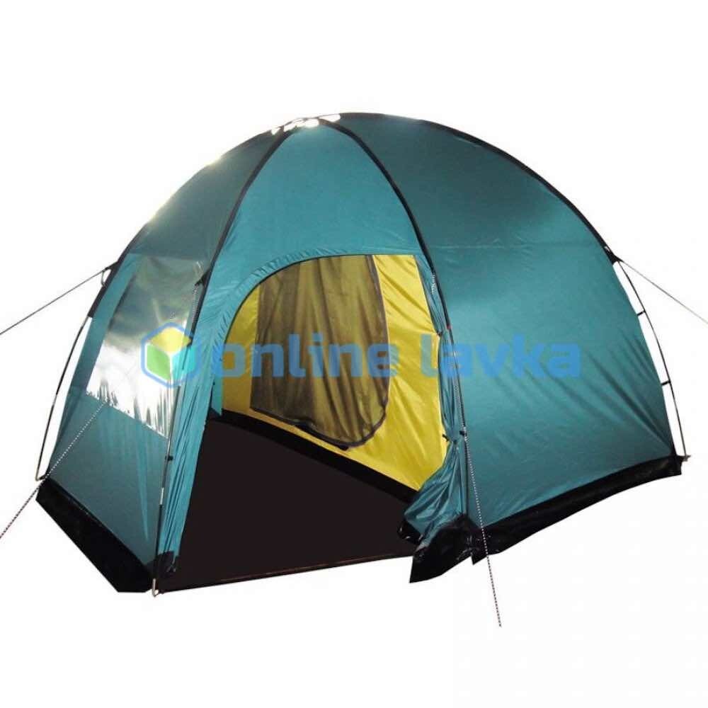 Палатка кемпинговая Tramp Bell 3 зеленая