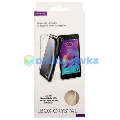 Чехол Red Line iBox Crystal силикон для Xiaomi Redmi Note 10t / Note 10 5G