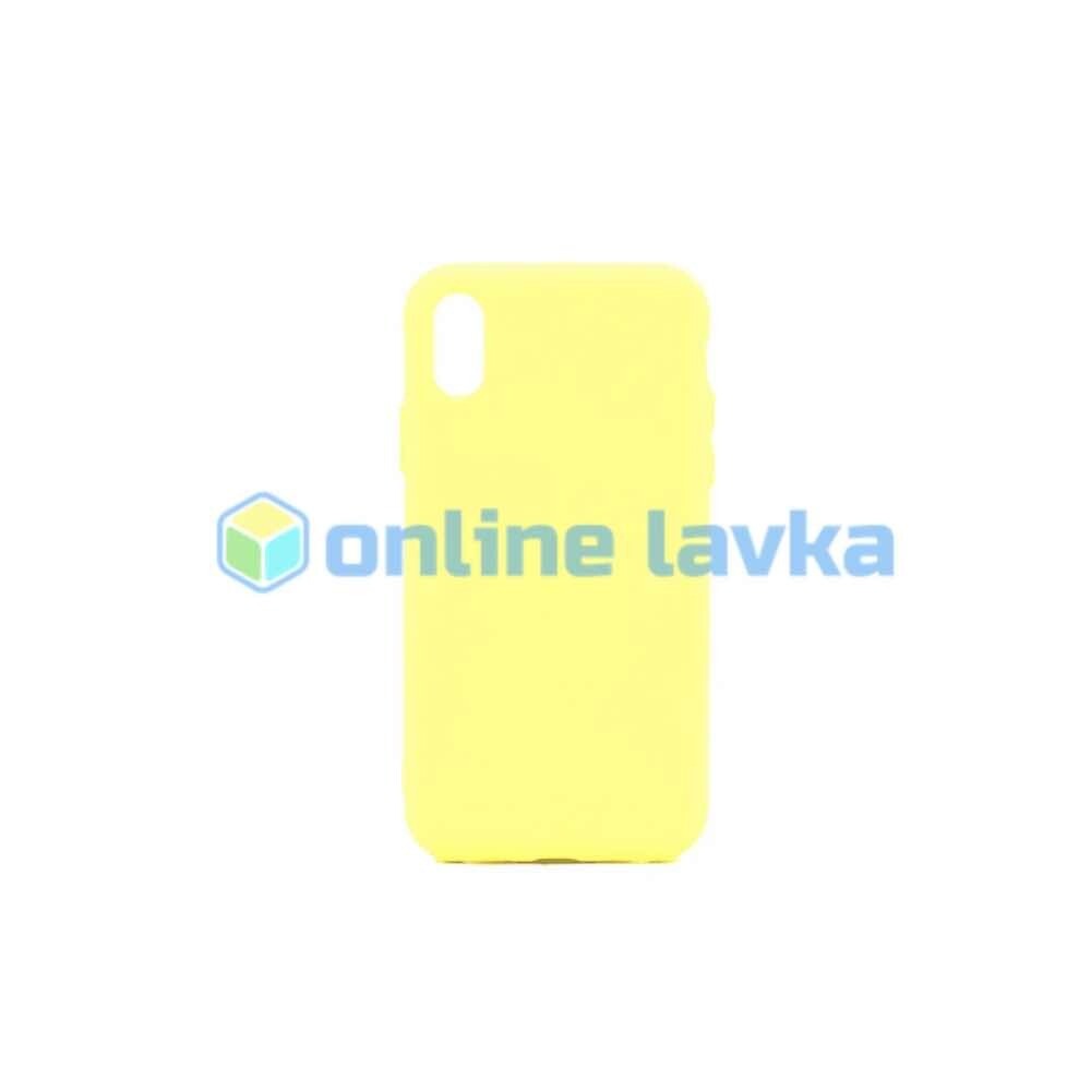 Чехол силиконовый Case для iPhone X, Xs желтый №41