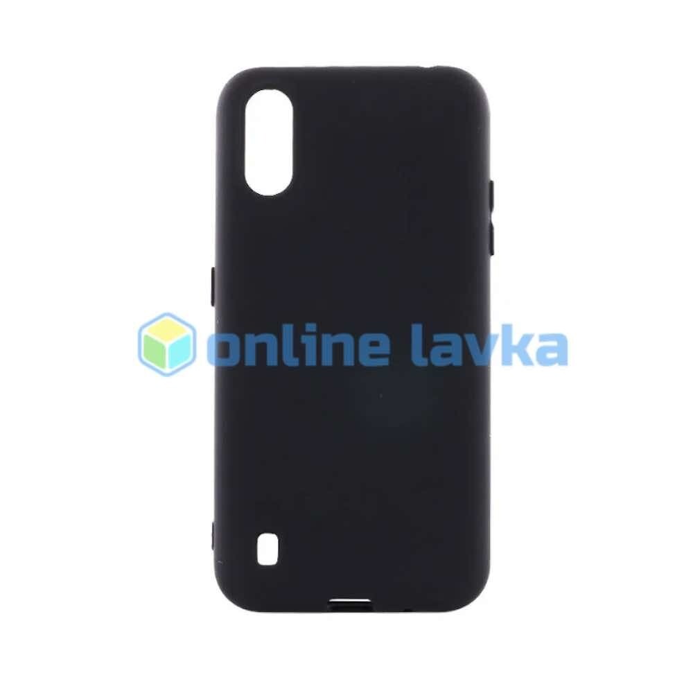 Чехол силиконовый Case для Samsung A01 черный №2