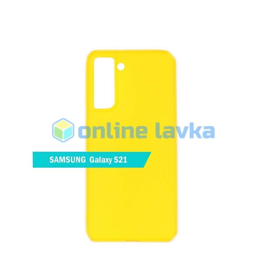 Чехол для Samsung S21+ TPU желтый
